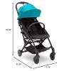 imageJeep Breeze Stroller by Delta Children  Lightweight Stroller Features Compact OneHand Fold Oversized Canopy Recline and Shock Absorbing Frame Sapling