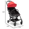 imageJeep Breeze Stroller by Delta Children  Lightweight Stroller Features Compact OneHand Fold Oversized Canopy Recline and Shock Absorbing Frame Wildwood