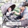 imageJeep Gemini Stroller by Delta Children  Full of Features Easy OneHand Fold Recline Lightweight Oversized Canopy 2 Cup Holders Shock Absorbing Frame Grey Tweed with Red