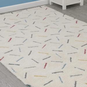 imageDelta Children HandTufted 100 Wool Area Rug 5x8 Colored SprinklesColored Sprinkles