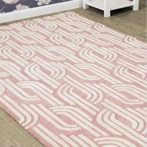 imageDelta Children HandTufted 100 Wool Area Rug 5x8 Colored SprinklesRose Links