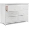 imageDelta Children Emerson 6 Drawer Dresser Greenguard Gold Certified Bianca WhiteBianca White