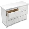 imageDelta Children Emerson 6 Drawer Dresser Greenguard Gold Certified Bianca WhiteBianca White