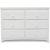 imageDelta Children Emerson 6 Drawer Dresser Greenguard Gold Certified Bianca WhiteBianca White