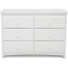 imageDelta Children Emerson 6 Drawer Dresser Greenguard Gold Certified Bianca WhiteBianca White