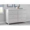 imageDelta Children Emerson 6 Drawer Dresser Greenguard Gold Certified Bianca WhiteBianca White