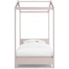 imageDelta Children Poppy House Wood Twin Bed Platform Bed  No Box Spring Needed Blush PinkBlush Pink
