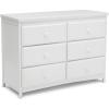 imageDelta Children Emerson 6 Drawer Dresser Greenguard Gold Certified Bianca WhiteBianca White