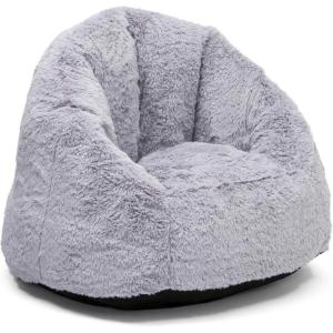 imageDelta Children Delta Home Adult Lounge Fluffy Foam Filled Living Rooms ampamp DormsBetter Than A Bean Bag Chair Grey 1 Count Pack of 1