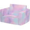 imageDelta Children Cozee Blue Camo Convertible Foam Chair to Lounger for KidsPink Tie Dye