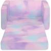 imageDelta Children Cozee Blue Camo Convertible Foam Chair to Lounger for KidsPink Tie Dye