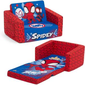 imageDelta Children Marvel Spidey and His Amazing Friends Cozee FlipOut Chair  2in1 Convertible Chair to Lounger for Kids