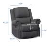 imageDelta Children Dylan Nursery Recliner Glider Swivel Chair Charcoal