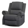 imageDelta Children Dylan Nursery Recliner Glider Swivel Chair Charcoal