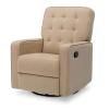 imageDelta Children Gavin Recliner Glider Swivel Chair Featuring LiveSmart Fabric by Culp  StainResistant Repels Moisture Kid ampamp PetFriendly Fabric SisalSisal