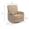 imageDelta Children Gavin Recliner Glider Swivel Chair Featuring LiveSmart Fabric by Culp  StainResistant Repels Moisture Kid ampamp PetFriendly Fabric SisalSisal