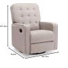 imageDelta Children Gavin Recliner Glider Swivel Chair Featuring LiveSmart Fabric by Culp  StainResistant Repels Moisture Kid ampamp PetFriendly Fabric SisalLinen