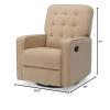 imageDelta Children Gavin Recliner Glider Swivel Chair Featuring LiveSmart Fabric by Culp  StainResistant Repels Moisture Kid ampamp PetFriendly Fabric SisalSisal