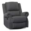 imageDelta Children Dylan Nursery Recliner Glider Swivel Chair Charcoal