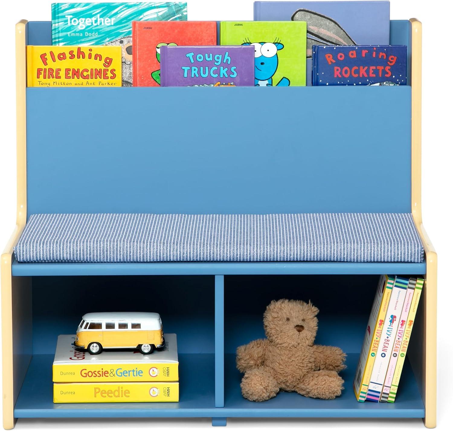imageDelta Children  GapKids Reading Nook with Padded Bench  Greenguard Gold Certified PastelIndigo Blue