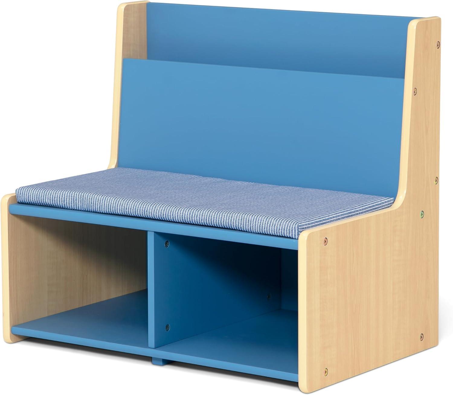 imageDelta Children  GapKids Reading Nook with Padded Bench  Greenguard Gold Certified PastelIndigo Blue