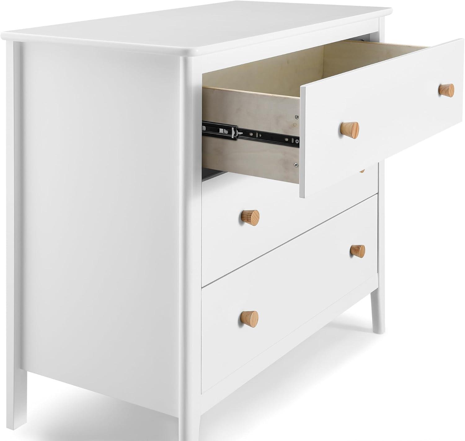 imageDelta Children Callum 3 Drawer Dresser with Interlocking Drawers Bianca WhiteNaturalBianca WhiteNatural