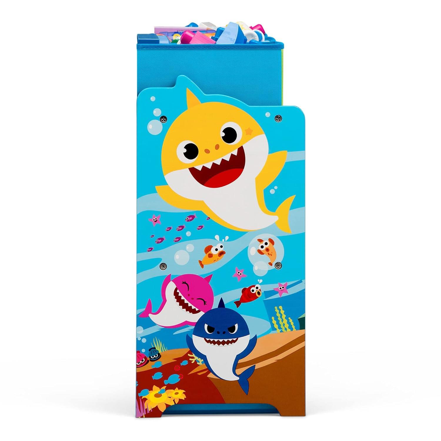 imageDelta Children Disney Princess Deluxe 9 Bin Design and Store Toy Organizer Greenguard Gold CertifiedBaby Shark