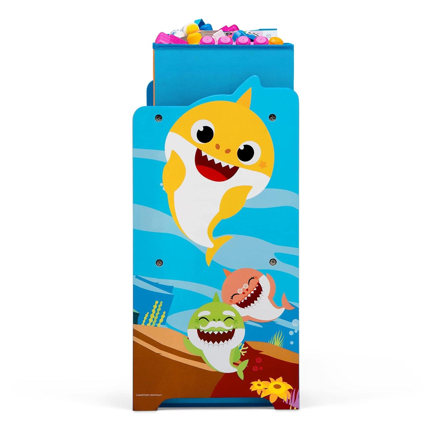 imageDelta Children Disney Princess Deluxe 9 Bin Design and Store Toy Organizer Greenguard Gold CertifiedBaby Shark