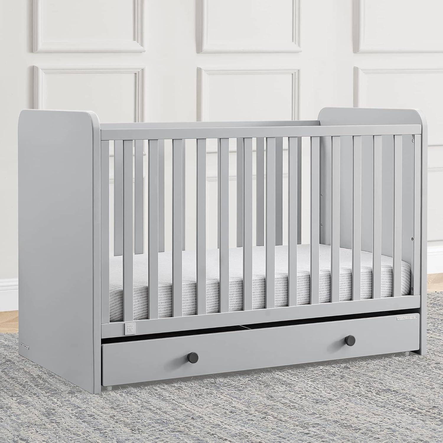 imageGAP babyGap Graham 4in1 Convertible Crib with Storage Drawer  Greenguard Gold Certified GreyDark Grey