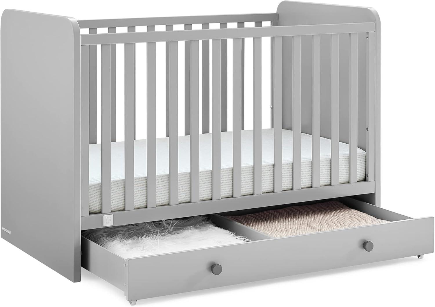 imageGAP babyGap Graham 4in1 Convertible Crib with Storage Drawer  Greenguard Gold Certified GreyDark Grey