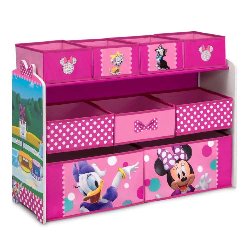 imageDelta Children Disney Princess Deluxe 9 Bin Design and Store Toy Organizer Greenguard Gold CertifiedDisney Minnie Mouse