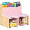 imageDelta Children  GapKids Reading Nook with Padded Bench  Greenguard Gold Certified PastelBlush Pink