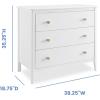 imageDelta Children Callum 3 Drawer Dresser with Interlocking Drawers Bianca WhiteNaturalBianca WhiteNatural