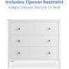 imageDelta Children Callum 3 Drawer Dresser with Interlocking Drawers Bianca WhiteNaturalBianca WhiteNatural