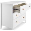 imageDelta Children Callum 3 Drawer Dresser with Interlocking Drawers Bianca WhiteNaturalBianca WhiteNatural