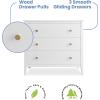 imageDelta Children Callum 3 Drawer Dresser with Interlocking Drawers Bianca WhiteNaturalBianca WhiteNatural