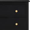 imageDelta Children Callum 3 Drawer Dresser with Interlocking Drawers Bianca WhiteNaturalBlack EbonyNatural