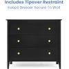 imageDelta Children Callum 3 Drawer Dresser with Interlocking Drawers Bianca WhiteNaturalBlack EbonyNatural