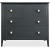 imageDelta Children Callum 3 Drawer Dresser with Interlocking Drawers Bianca WhiteNaturalCharcoal GreyNatural