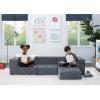 imageDelta Children Cozee 4Piece Sectional Sofa Set 20quotD x 20quotW x 155quotH Grey