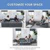 imageDelta Children Cozee 4Piece Sectional Sofa Set 20quotD x 20quotW x 155quotH Grey