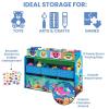 imageDelta Children Disney Princess Deluxe 9 Bin Design and Store Toy Organizer Greenguard Gold CertifiedBaby Shark