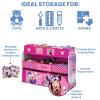 imageDelta Children Disney Princess Deluxe 9 Bin Design and Store Toy Organizer Greenguard Gold CertifiedDisney Minnie Mouse