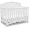 imageDelta Children Simmons Kids SlumberTime Emma 4in1 Convertible Baby Crib N More  Greenguard Gold Certified Bianca WhiteBianca White