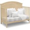 imageDelta Children Simmons Kids SlumberTime Emma 4in1 Convertible Baby Crib N More  Greenguard Gold Certified Bianca WhiteNatural Sandstone