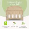 imageDelta Children Simmons Kids SlumberTime Emma 4in1 Convertible Baby Crib N More  Greenguard Gold Certified Bianca WhiteNatural Sandstone