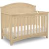 imageDelta Children Simmons Kids SlumberTime Emma 4in1 Convertible Baby Crib N More  Greenguard Gold Certified Bianca WhiteNatural Sandstone