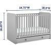 imageGAP babyGap Graham 4in1 Convertible Crib with Storage Drawer  Greenguard Gold Certified GreyDark Grey
