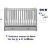 imageGAP babyGap Graham 4in1 Convertible Crib with Storage Drawer  Greenguard Gold Certified GreyDark Grey