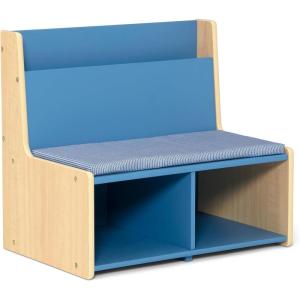imageDelta Children  GapKids Reading Nook with Padded Bench  Greenguard Gold Certified PastelIndigo Blue